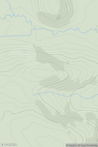 Thumbnail image for Craig Gellidywyll showing contour plot for surrounding peak