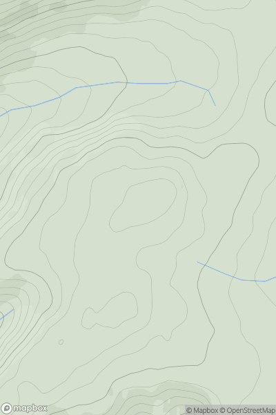 Thumbnail image for Mynydd y Cemmaes showing contour plot for surrounding peak