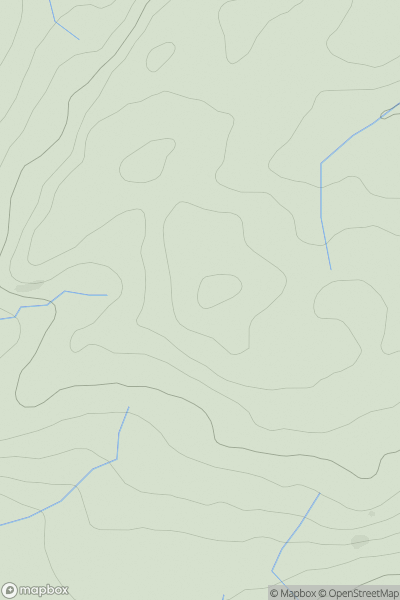 Thumbnail image for Twmpath Melyn showing contour plot for surrounding peak