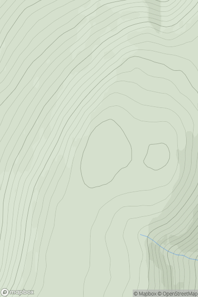 Thumbnail image for Carn a' Ghille Chearr showing contour plot for surrounding peak