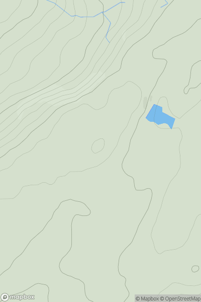 Thumbnail image for Mynydd Waun Fawr showing contour plot for surrounding peak