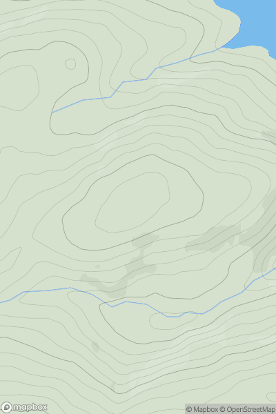 Thumbnail image for Banc y Groes showing contour plot for surrounding peak
