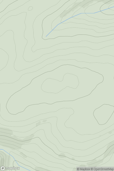 Thumbnail image for Pen-y-clawdd Hill showing contour plot for surrounding peak