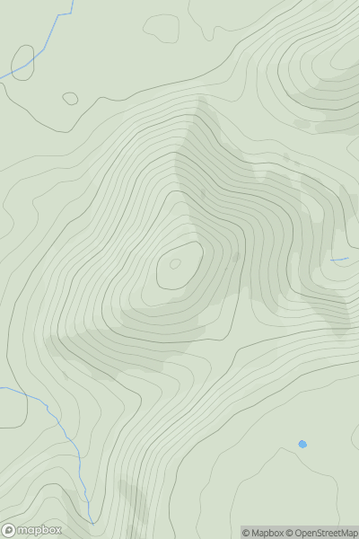 Thumbnail image for Hanter Hill showing contour plot for surrounding peak