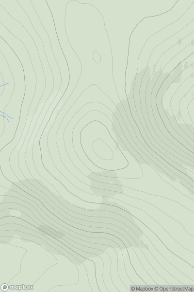 Thumbnail image for Carn Daimh showing contour plot for surrounding peak