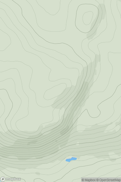 Thumbnail image for Creag na Criche showing contour plot for surrounding peak