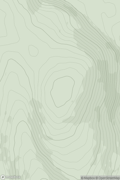 Thumbnail image for Wylfre East Top showing contour plot for surrounding peak