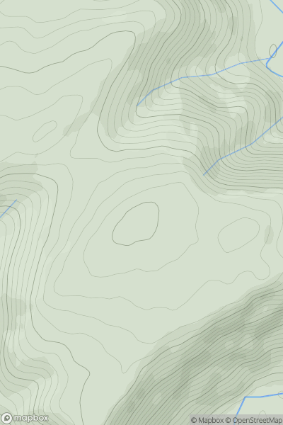 Thumbnail image for Pen Craig Alltyberau showing contour plot for surrounding peak