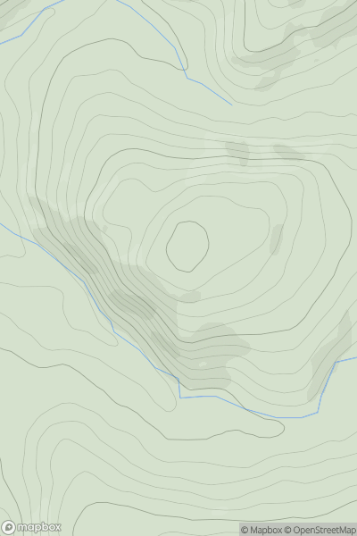 Thumbnail image for Graig Iar showing contour plot for surrounding peak