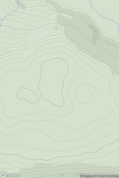 Thumbnail image for Glog Hill showing contour plot for surrounding peak