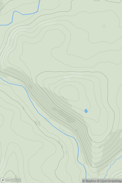 Thumbnail image for Castelltinboeth showing contour plot for surrounding peak