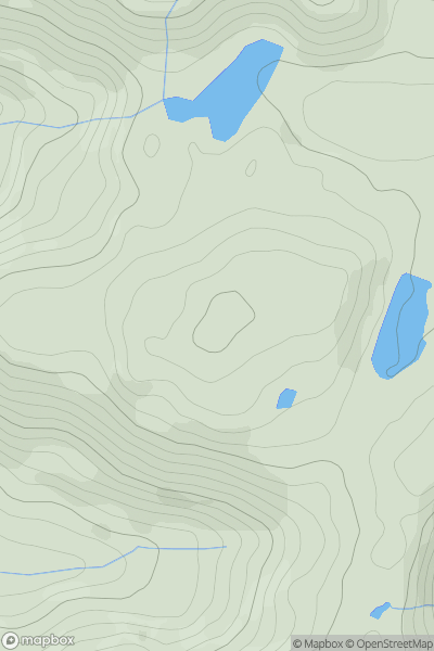Thumbnail image for Banc Trawsnant showing contour plot for surrounding peak
