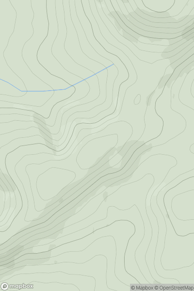Thumbnail image for Cefn Nantmel showing contour plot for surrounding peak
