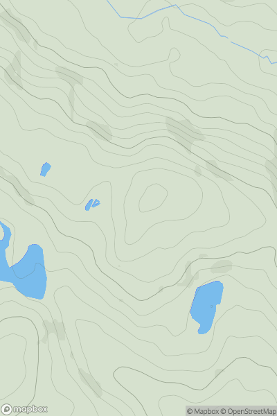 Thumbnail image for Bryn Rhosau showing contour plot for surrounding peak