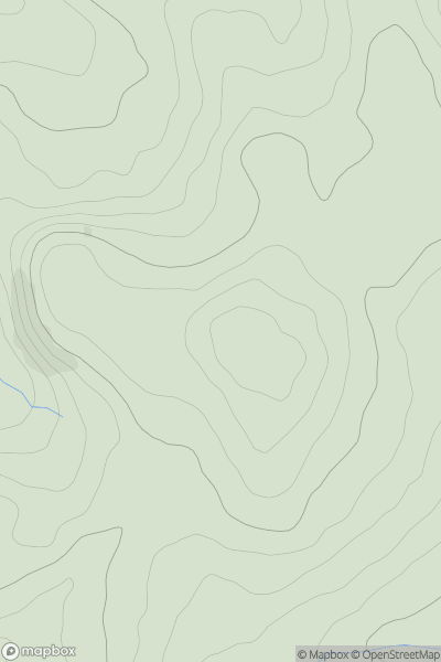 Thumbnail image for Clyro Hill showing contour plot for surrounding peak