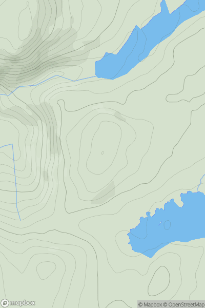 Thumbnail image for Banc Lletty Ifan Hen showing contour plot for surrounding peak