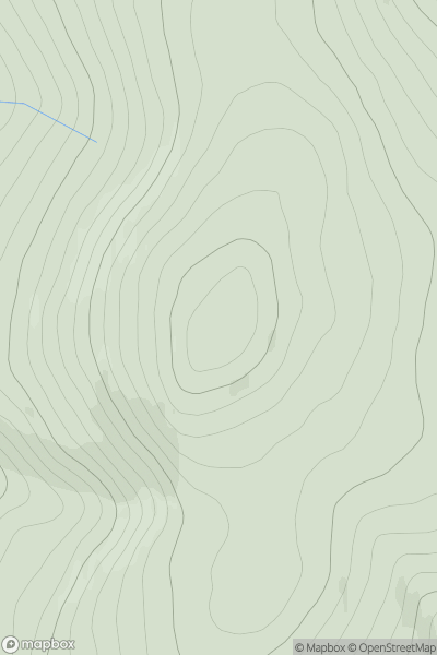 Thumbnail image for Ben Aigan showing contour plot for surrounding peak