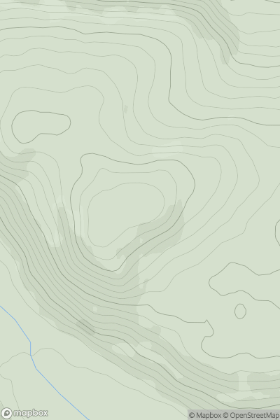 Thumbnail image for Llan-fawr showing contour plot for surrounding peak