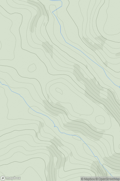 Thumbnail image for Hafod Las showing contour plot for surrounding peak