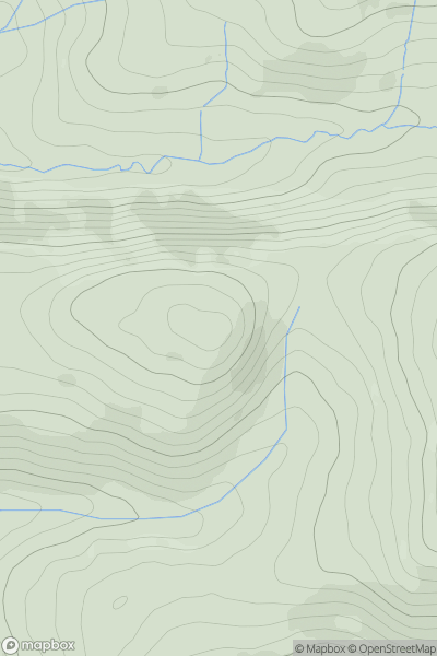 Thumbnail image for Moel Fferm showing contour plot for surrounding peak