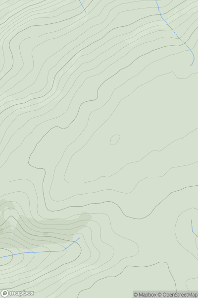 Thumbnail image for Long Mountain North Top showing contour plot for surrounding peak