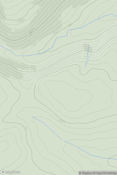 Thumbnail image for Cwmgilla Hill showing contour plot for surrounding peak