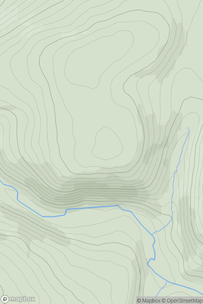 Thumbnail image for Craig Tylwch showing contour plot for surrounding peak