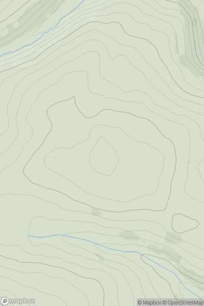 Thumbnail image for Ack Hill showing contour plot for surrounding peak