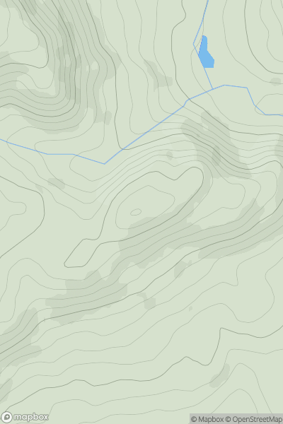 Thumbnail image for Carneddau SE Top showing contour plot for surrounding peak