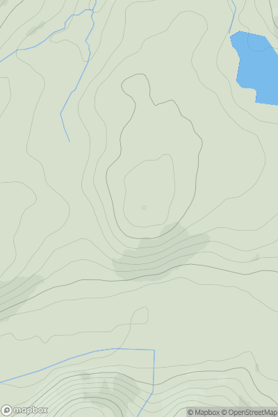 Thumbnail image for Maesgwyn showing contour plot for surrounding peak