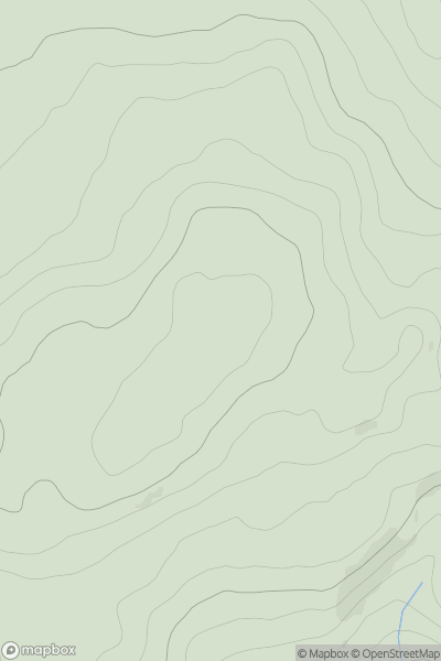 Thumbnail image for Carreg Hirfaen showing contour plot for surrounding peak