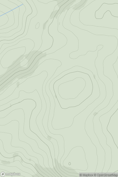 Thumbnail image for Pen Coed Bwlch showing contour plot for surrounding peak