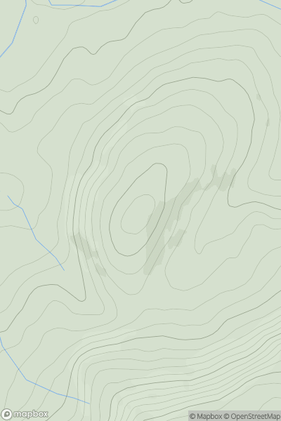 Thumbnail image for Gilfach showing contour plot for surrounding peak