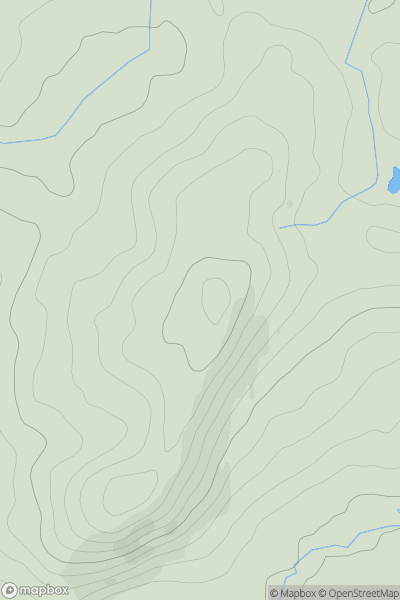 Thumbnail image for Pen Maerdy showing contour plot for surrounding peak