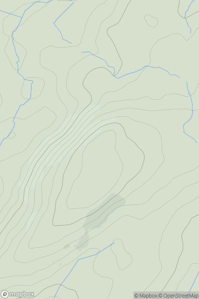 Thumbnail image for Llan Fawr showing contour plot for surrounding peak