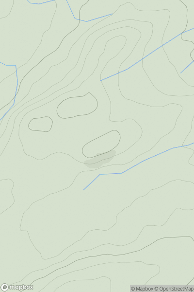Thumbnail image for Bryn y Castell showing contour plot for surrounding peak