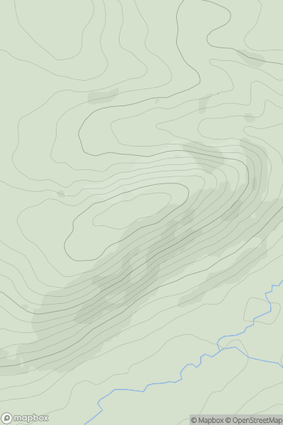 Thumbnail image for The Garth showing contour plot for surrounding peak