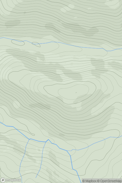 Thumbnail image for Foel Einion showing contour plot for surrounding peak