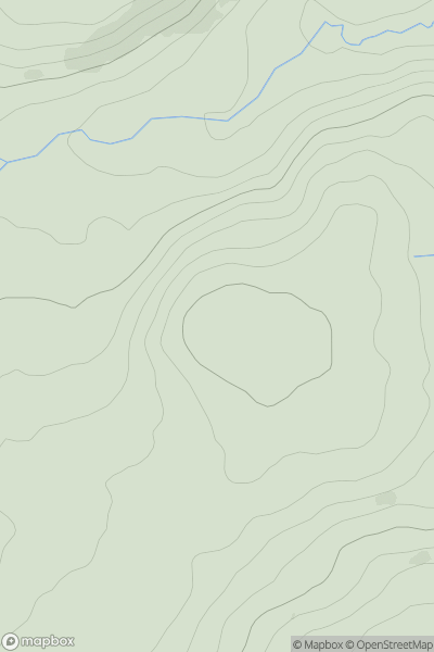 Thumbnail image for Pen Coed showing contour plot for surrounding peak