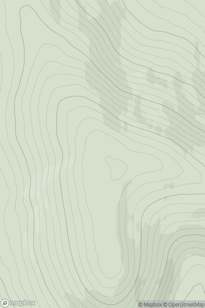 Thumbnail image for Fourman Hill showing contour plot for surrounding peak