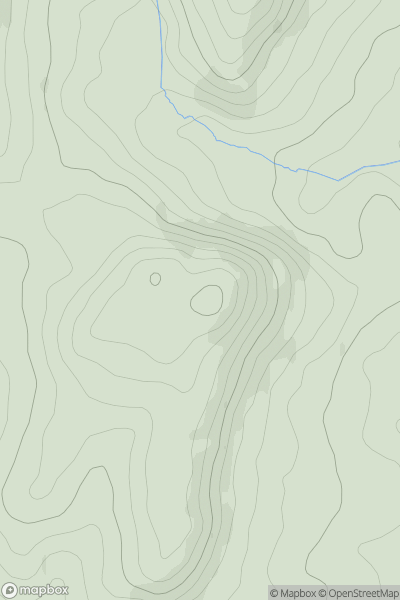 Thumbnail image for Hirllwyn Bank showing contour plot for surrounding peak