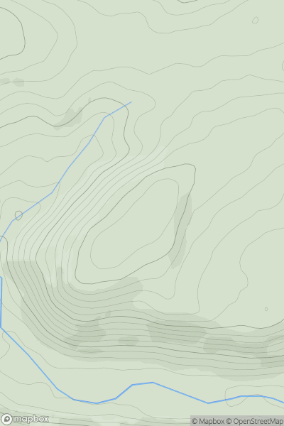 Thumbnail image for Maenhinon showing contour plot for surrounding peak