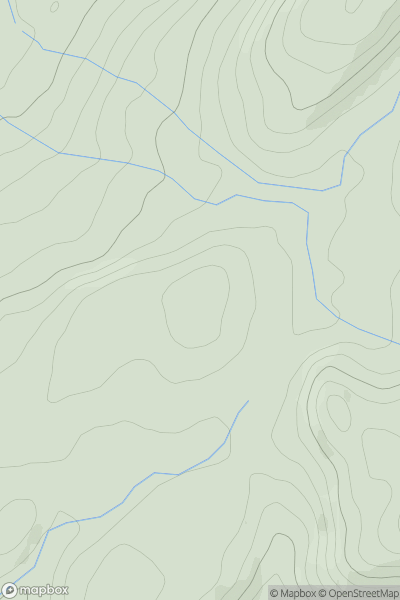 Thumbnail image for Bryn Bedd showing contour plot for surrounding peak