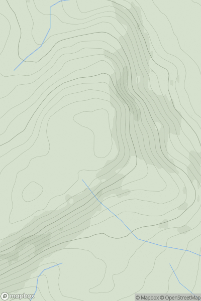 Thumbnail image for Graigorddle showing contour plot for surrounding peak