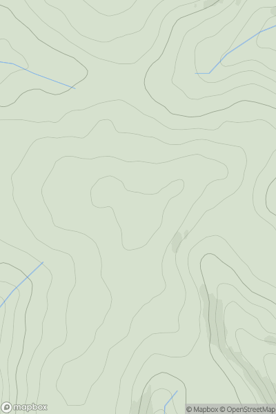 Thumbnail image for Pantycelyn showing contour plot for surrounding peak