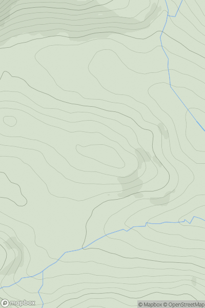 Thumbnail image for Foel y Bwlch showing contour plot for surrounding peak