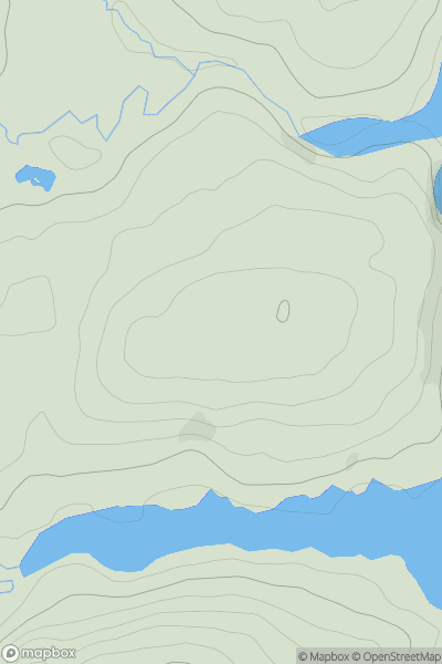 Thumbnail image for Ysgubor Pen-y-bryn showing contour plot for surrounding peak