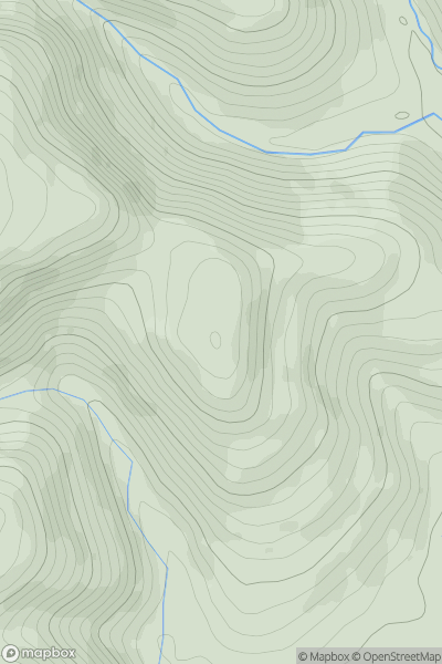 Thumbnail image for Bedw-bach showing contour plot for surrounding peak