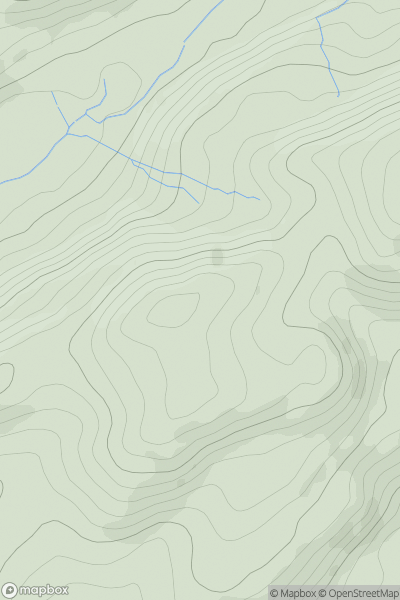 Thumbnail image for Pen y Parc showing contour plot for surrounding peak
