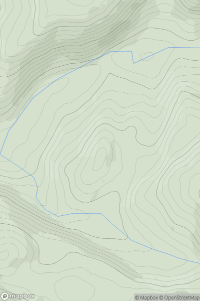 Thumbnail image for Pen Bodcoll showing contour plot for surrounding peak